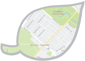 belair edison neighborhood map